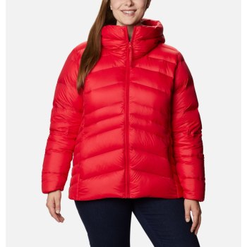 Columbia Jas Dames, Autumn Park Down Hooded Plus Size Rood, 97ZOQKYXR